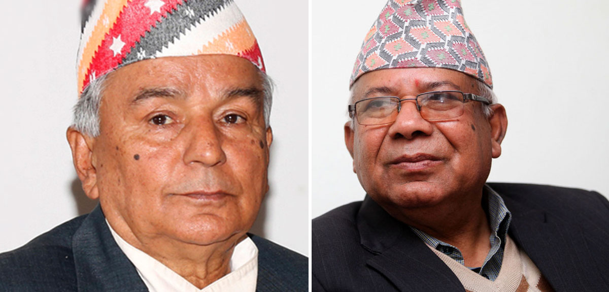 रामचन्द्र पौडेल र माधव नेपालबीच भेटवार्ता 